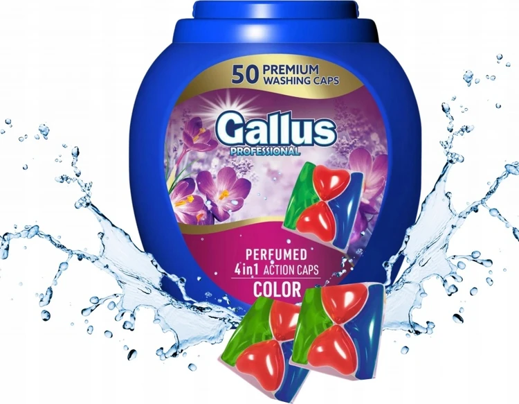 قرص ماشین لباسشویی گالوس اروپایی مدل Color بسته 50 عددی