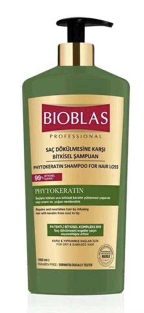 شامپو ضد ریزش مو بیوبلاس مدل PHYTOKERATIN حجم 1000 میلی لیتر
