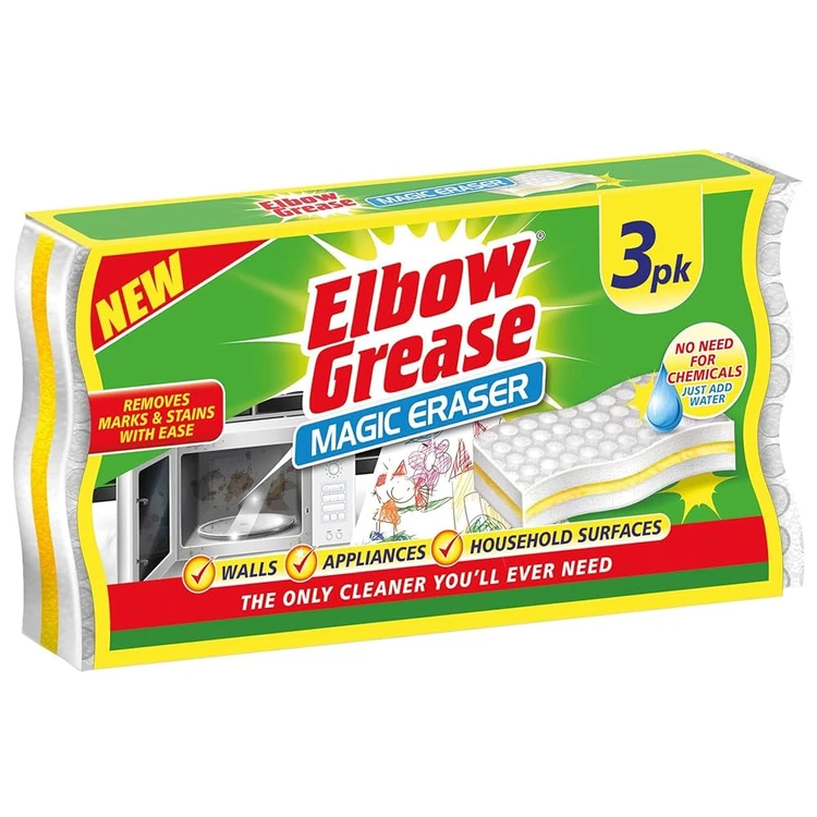 اسفنج لکه بر جادویی البو گریس Elbow grease اروپایی بسته 3 عددی