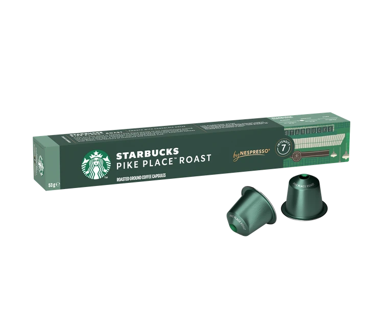 کپسول قهوه استارباکس مدل pike place roast بسته 10 عددی