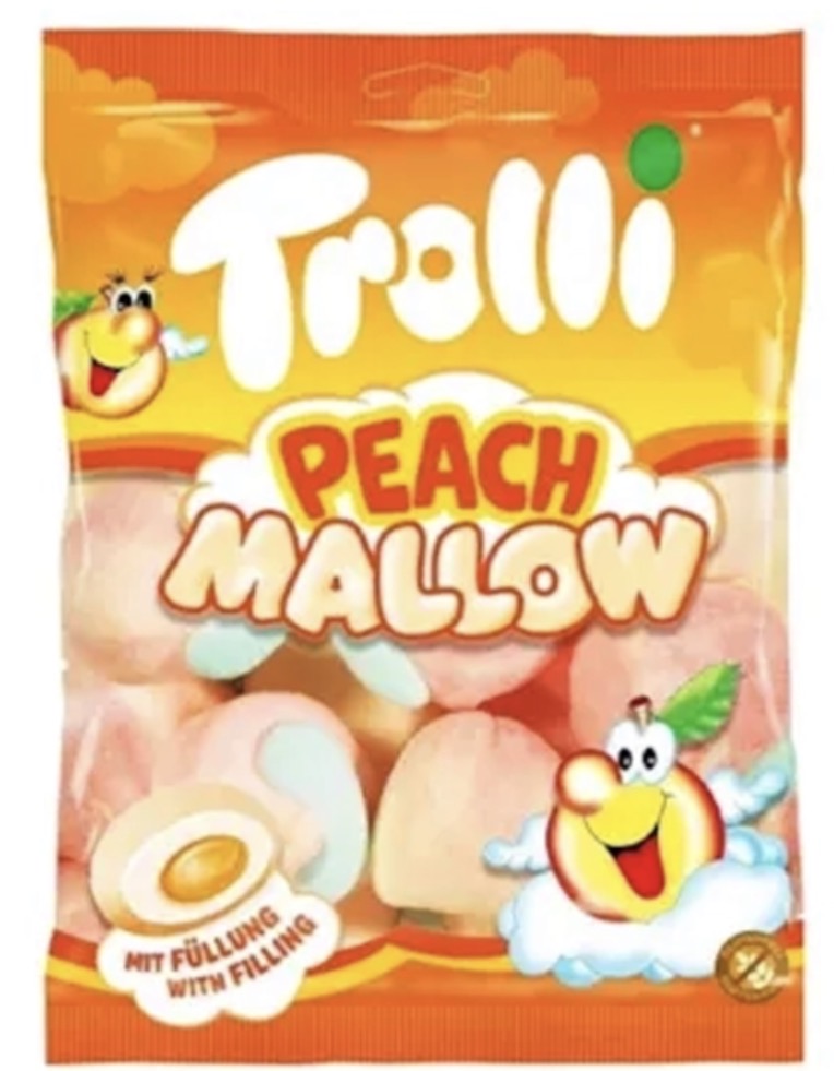 مارشمالو مغزدار ترولی Trolli با طعم هلو 150 گرم