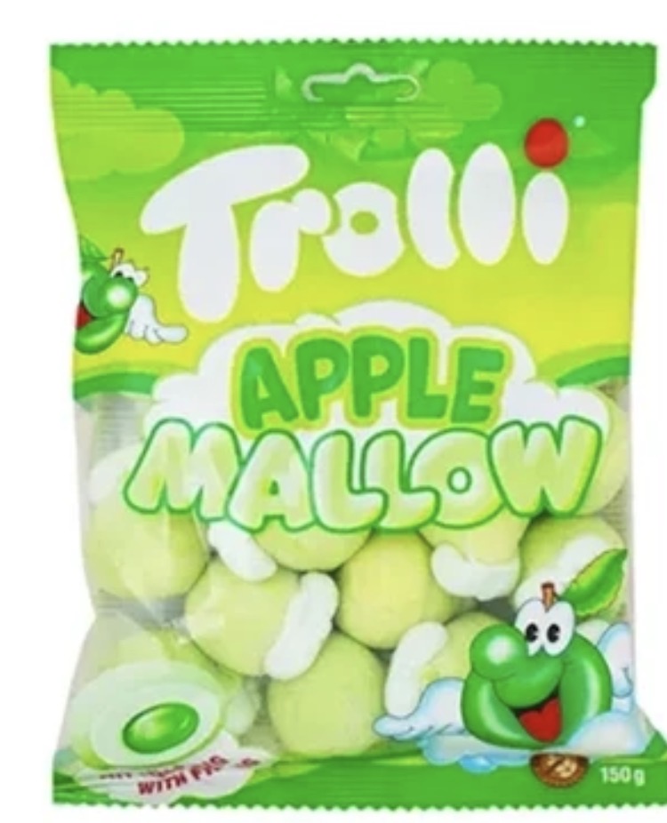 مارشمالو مغزدار ترولی Trolli با طعم سیب 150 گرم