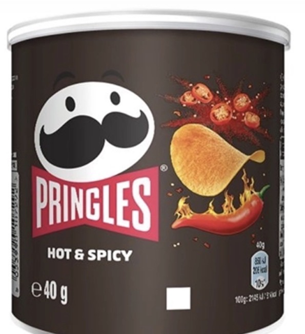 چیپس پرینگلز با طعم تند و آتشی مدل Hot Spicy وزن 40 گرم