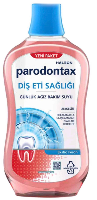 دهانشویه روزانه سلامت لثه پارودونتکس مدل Dis Eti Sagligi بدون الکل حجم 500 میل