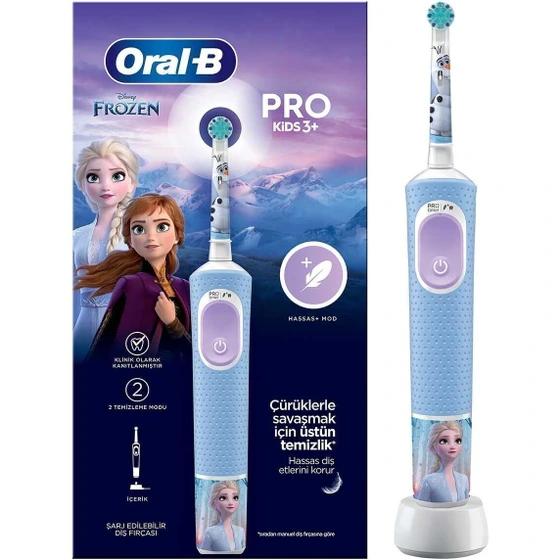 مسواک برقی کودک اورال-بی مدل 3+PRO KIDS Oral-Bطرح The Frozen
