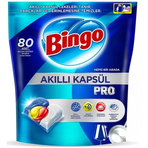 قرص ماشین ظرفشویی بینگو پرو  Bingo Pro بسته 80 عددی