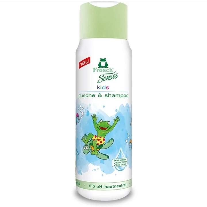 شامپو سر و بدن گیاهی کودک فروش frosch مدل ضدحساسیت حجم 300 میل
